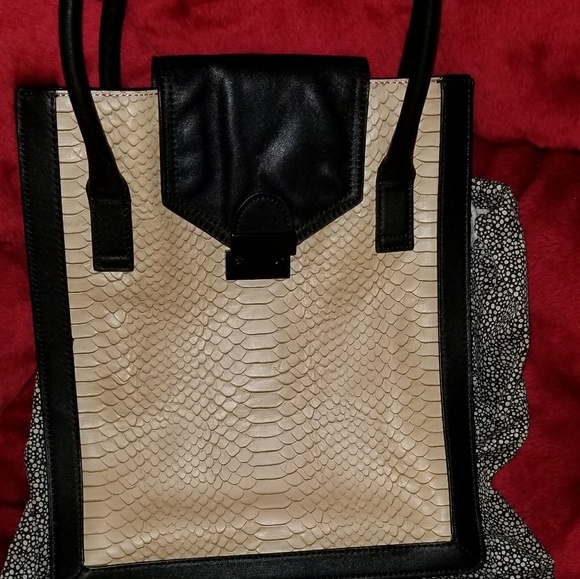 Loeffler Randall Work Tote Leather Handbag - Picture 2 of 6